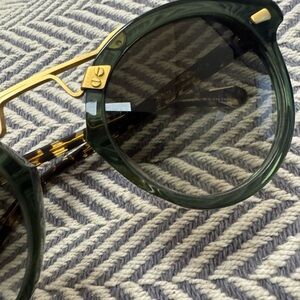 KREWE STL II Bottle Green & Zulu 24K Sunglasses